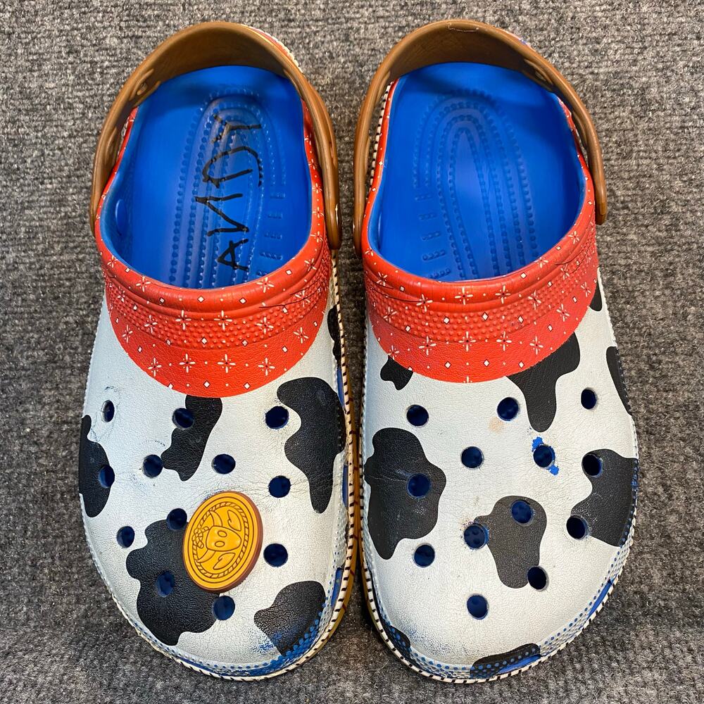 Crocs Sheriff Woody Classic Clog Mens 9 Womens 11 Disney Pixar Toy Story Cowboy